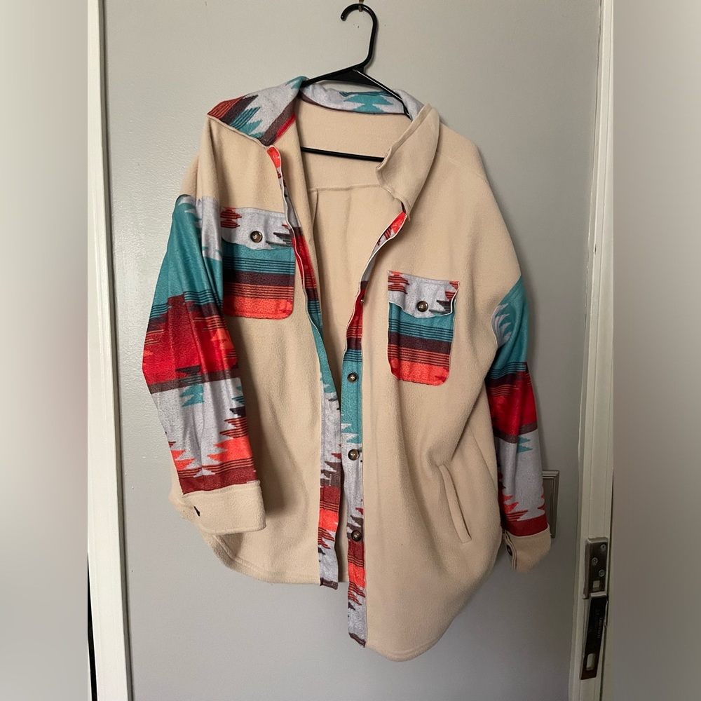 Aztec shacket